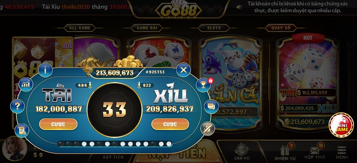 Giới thiệu và kinh nghiệm chơi Tài Xỉu cổng game Go88