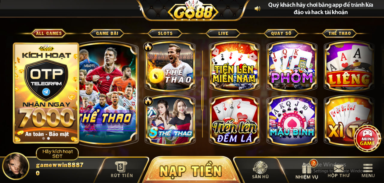 Domain game bài đổi thưởng Go88d.com mới phát hành, tựa game cá cược trực tuyến của Go88