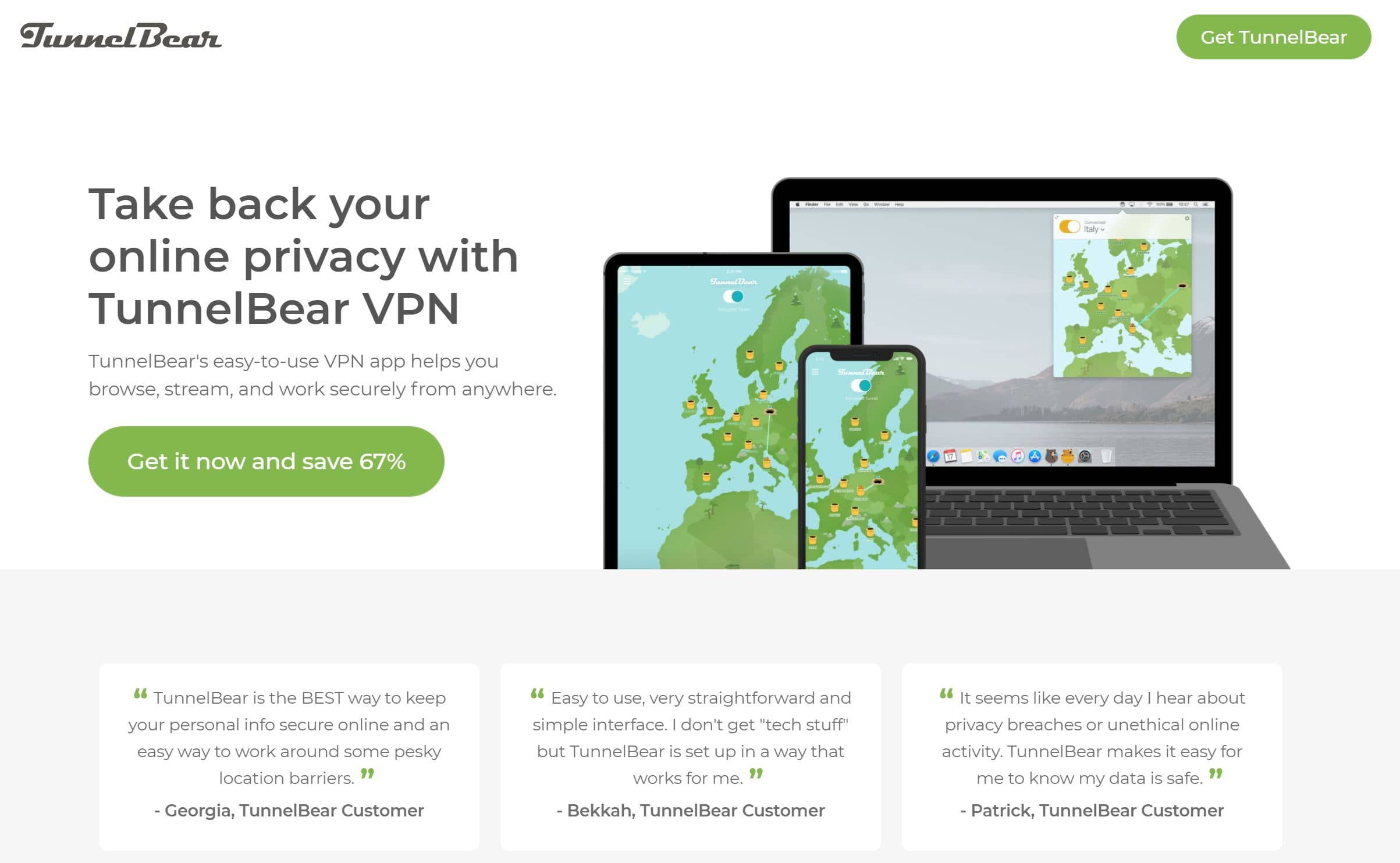 Lợi ích của việc sử dụng TunnelBear VPN  khi chơi Go88